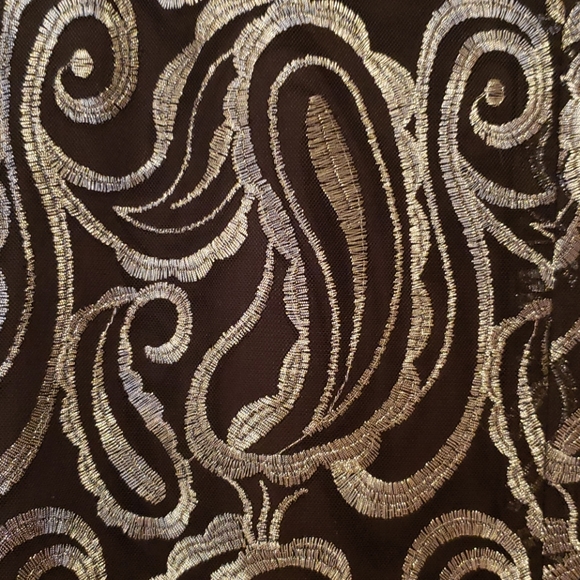 Black and shimmering silver cocktail dress size 16 - Picture 12 of 13